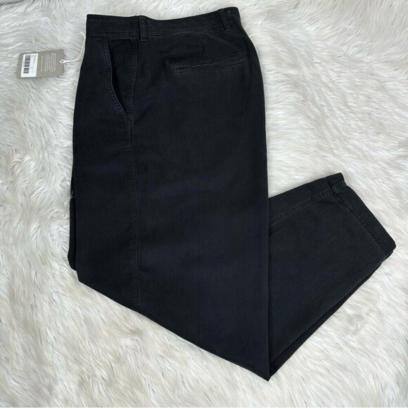 Everlane Women’s NWT Muted Black The Tencel Relaxed Chino Luxury Pant 14/W35/L28 - Picture 2 of 12
